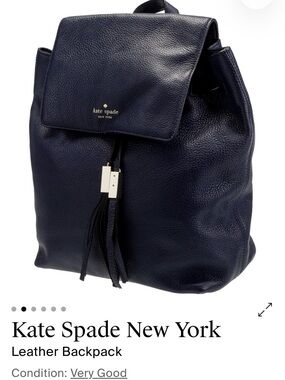 darcy refined grain leather flap backpack Kate Spade New York Fashion Backpack, Daybreak Clothing, Shoes & Accessories Darcy Marks London Black Leather